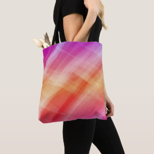 Abstract pink geometric background tote bag