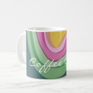 Abstract pink green Watercolor customised  Coffee Mug