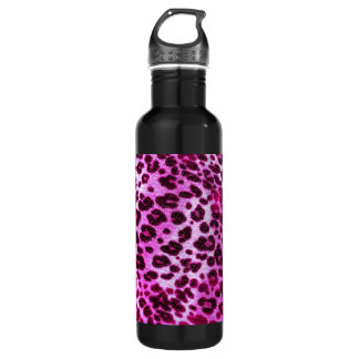 Abstract Pink Hipster Cheetah Animal Print 710 Ml Water Bottle