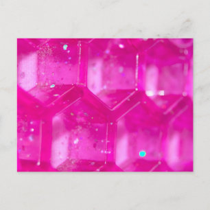 Abstract Pink Hives Postcard