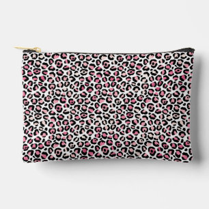 Abstract Pink Leopard Pattern Print Cut Sew Bag