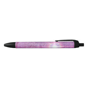 Abstract Pink Light Flares Black Ink Pen