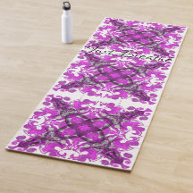 Abstract pink mandala, psychedelic butterfly,