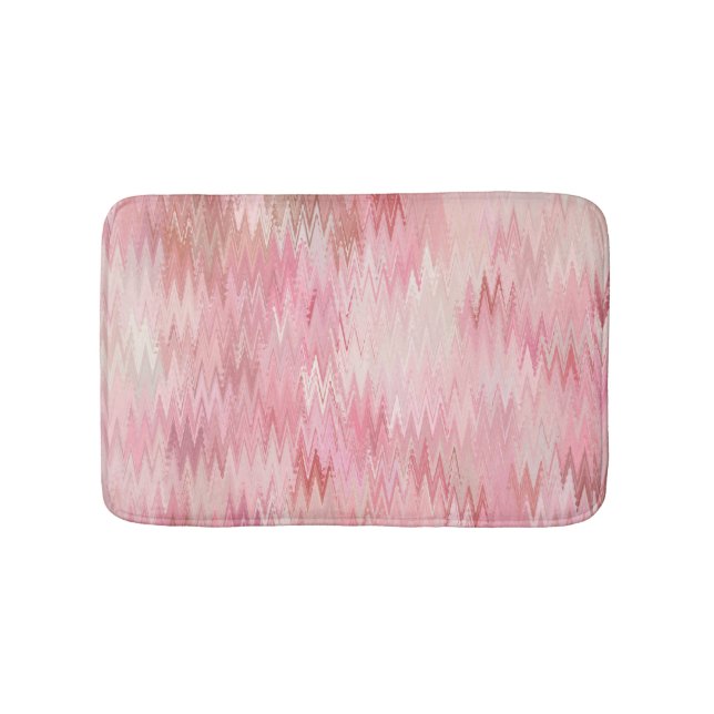 Abstract Pink Mosaic Background Illustration Bath Mat (Front)