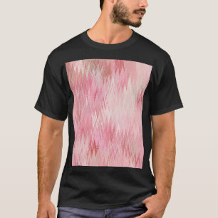 Abstract Pink Mosaic Background Illustration T-Shirt