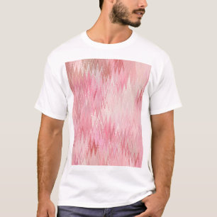 Abstract Pink Mosaic Background Illustration T-Shirt