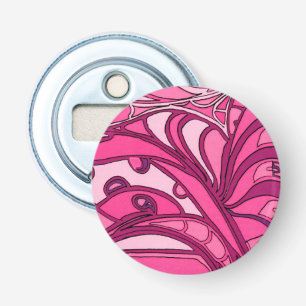 Abstract Pink Panel Painting Bottle Opener