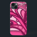 Abstract Pink Panel Painting iPhone 13 Case<br><div class="desc">A Daliesque print,  this abstract pink painting by Tina Kafantaris features twisted,  melted lines segmented into three panels. A vibrant surrealist print that would look great on a number of products. Get yours today!</div>