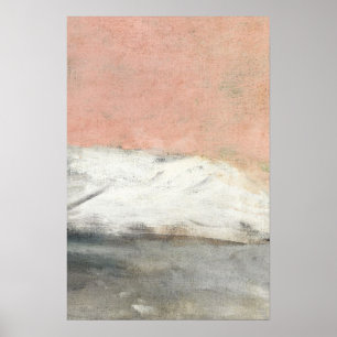 Abstract Pink Pastel Art Painting Poster