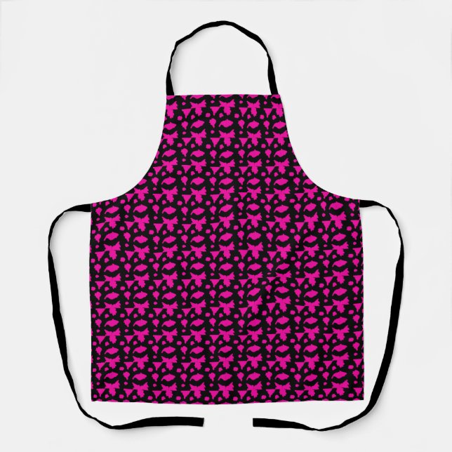 Abstract Pink Pattern Apron (Front)