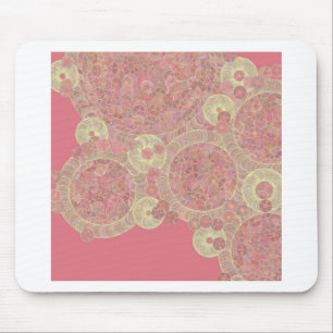 abstract pink pattern floral colour personalise ar mouse mat