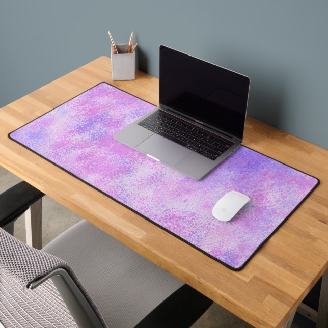 Abstract Pink Purple Desk Mat (Office 2)