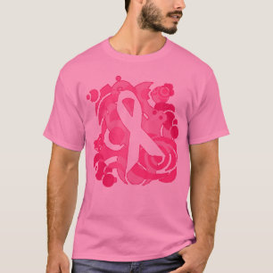 Abstract Pink Ribbon Products T-Shirt