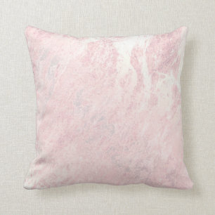 Abstract Pink Rose Gold Love Marble Pastel Cushion