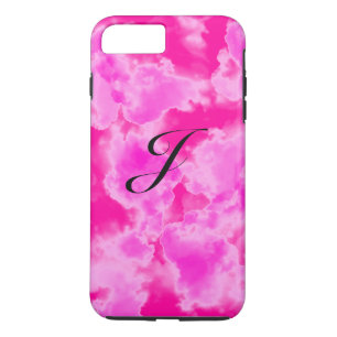 Abstract Pink Sky Pattern Monogram iPhone Case