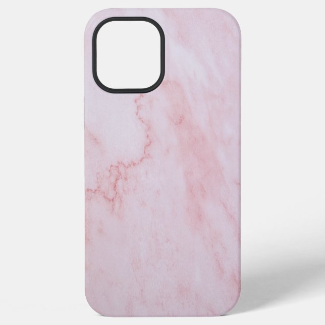 Abstract Pink Texture Marble iPhone Case (Back)