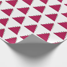 Abstract pink trees on white