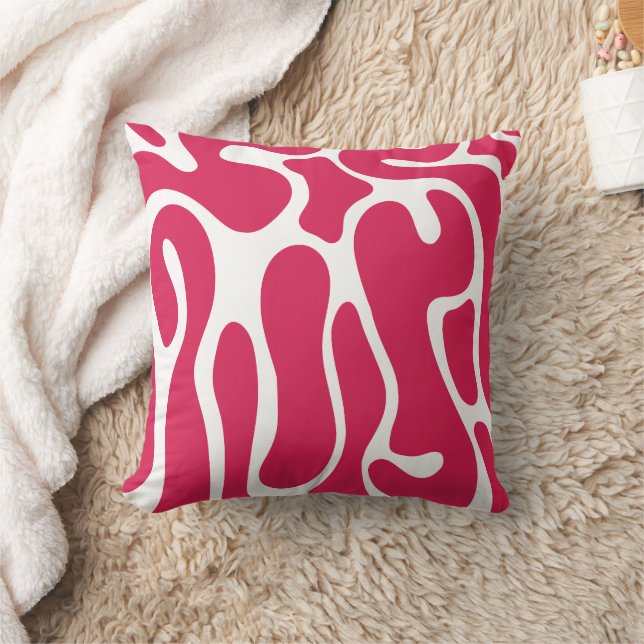Abstract pink wiggle cushion (Blanket)