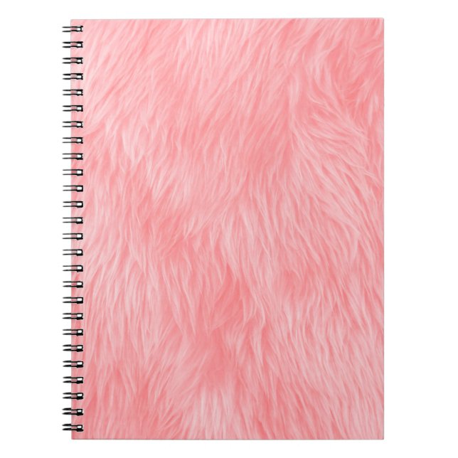 Abstract Pink wool , fabric background Notebook (Front)