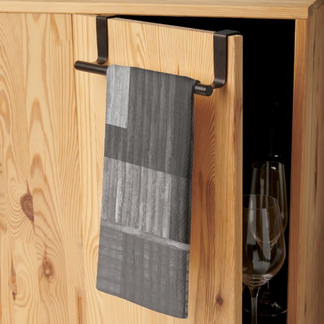 Abstract Plaid Design 1 Tea Towel (Thirds Fold)