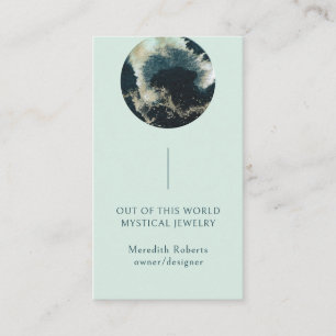 Abstract Planet Mystical Cosmic Entrepreneur Business Card