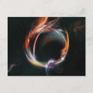 Abstract planet postcard