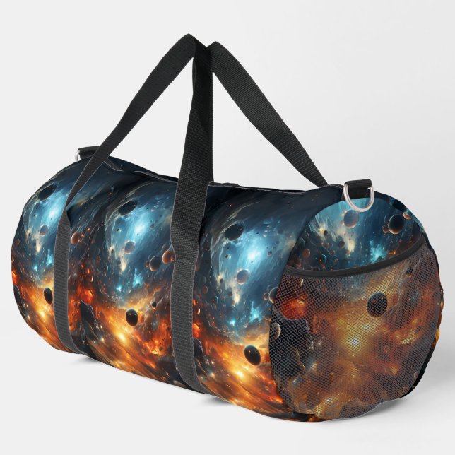 Abstract planets duffle bag (Right Corner)