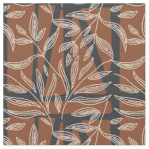 abstract plants - Dotted geometric texture  Fabric