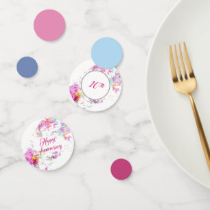 Abstract Platter/Victorian Pink design Confetti