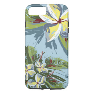 Abstract Plumeria Design iPhone 8 Plus/7 Plus Case
