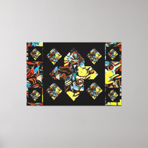 Abstract Plus Sign Carnation Canvas Art (Dreaming)