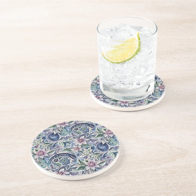 Abstract Poinsettia Winter Wild Coaster (Side)