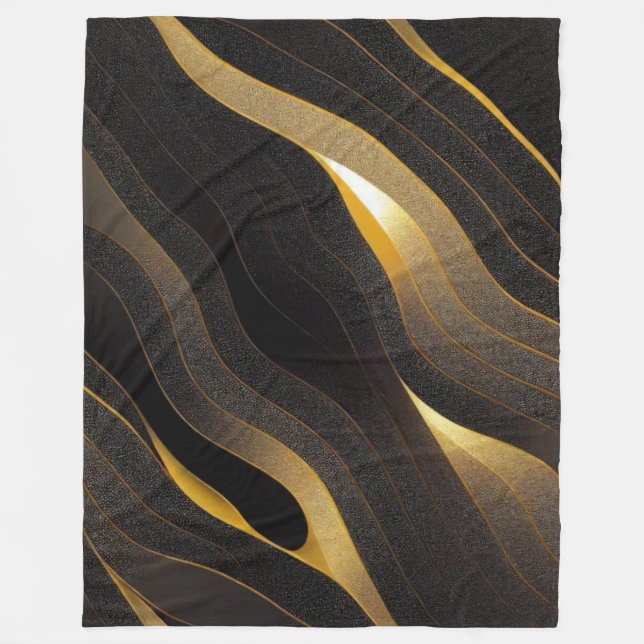 Abstract polar art coverage fleece blanket (Front)