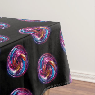Abstract Polished Metal Color Helix  Tablecloth