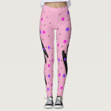 Abstract Polka Dot Leggings