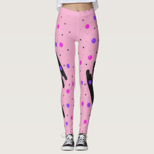 Abstract Polka Dot Leggings