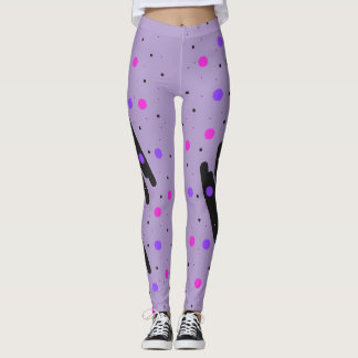 Abstract Polka Dot Leggings