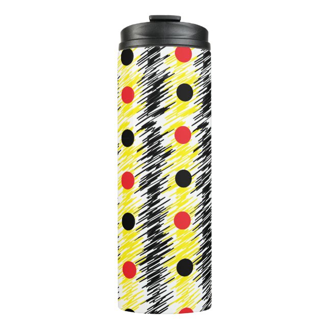 Abstract Polka Dot  Thermal Tumbler (Front)