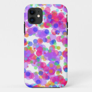 abstract polka dots iPhone 11 case
