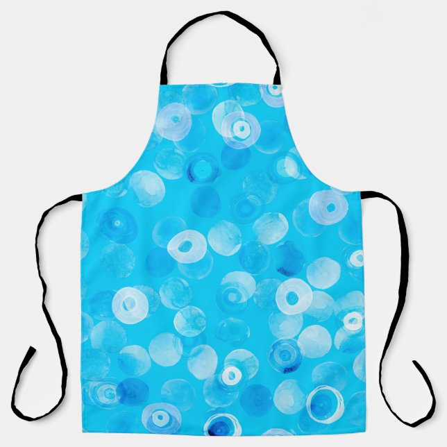 Abstract polka dots seamless pattern apron (Front)