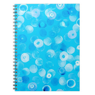 Abstract polka dots seamless pattern notebook