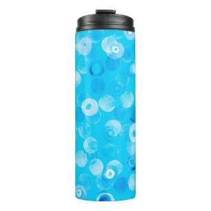 Abstract polka dots seamless pattern thermal tumbler
