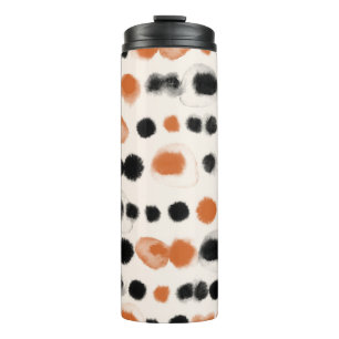 Abstract Polka Dots: Watercolor Geometry. Thermal Tumbler
