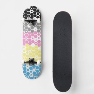 Abstract Polygender Pride Flag Skateboard