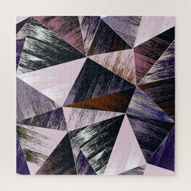 Abstract polygon pattern, colourful triangles. jigsaw puzzle (Vertical)