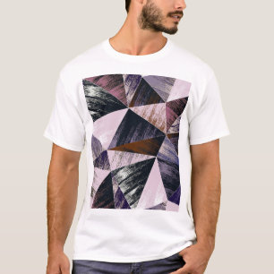 Abstract polygon pattern, colourful triangles. T-Shirt