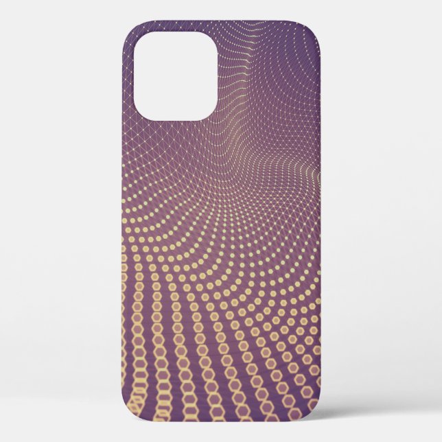 Abstract polygonal space low poly dark background  Case-Mate iPhone case (Back)
