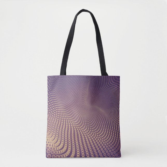 Abstract polygonal space low poly dark background  tote bag (Front)