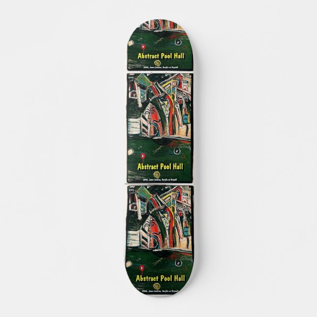 ABSTRACT POOL HALL SKATEBOARD (Front)