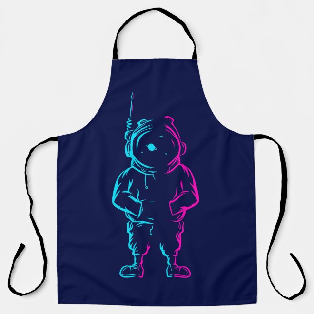  Abstract pop art Apron (Front)